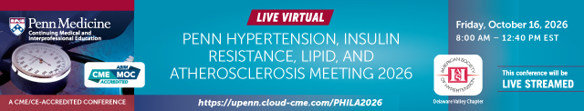 Penn Hypertension, Insulin Resistance, Lipid, and Atherosclerosis Meeting (PHILA) 2026 Banner